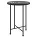 Juego de comedor de jardín 3 piezas ratán sintético negro