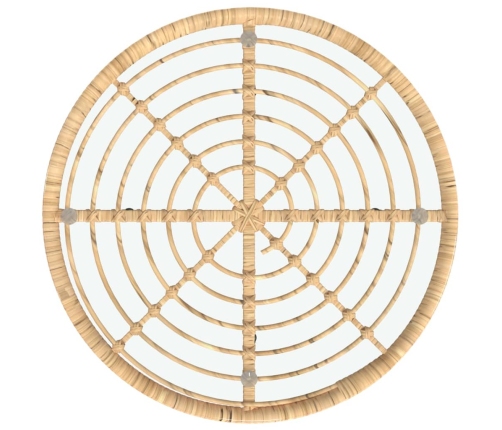 Juego de comedor de jardín 5 piezas ratán sintético
