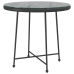 Juego de comedor de jardín 5 piezas ratán sintético negro