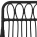Juego de comedor de jardín 5 piezas ratán sintético negro