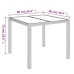 Set de muebles jardín 5 pzas con cojines ratán sintético negro