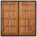 Set de muebles jardín 5 pzas con cojines ratán sintético negro