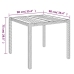 Set comedor de jardín 3 piezas con cojines ratán sintético gris