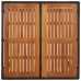 Set de muebles jardín 5 pzas con cojines ratán sintético negro