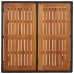 Set de muebles jardín 5 pzas con cojines ratán sintético negro