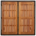 Set de muebles jardín 5 pzas con cojines ratán sintético negro