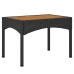 Set de muebles jardín 5 pzas con cojines ratán sintético negro