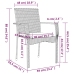 Set comedor jardín 9 pzas y cojines ratán sintético negro gris