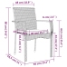 Set comedor jardín 5 pzas y cojines ratán sintético negro gris