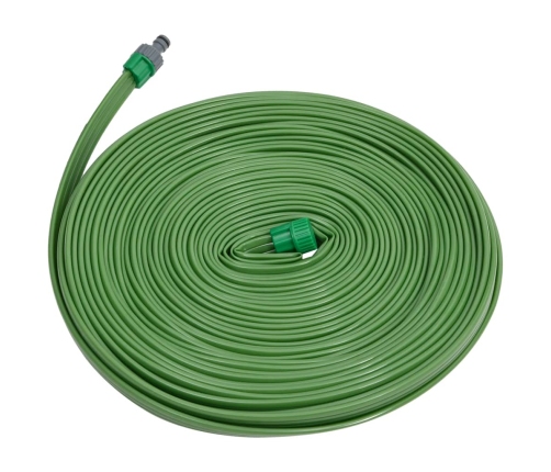 Manguera de riego 3 tubos PVC verde 7,5 m