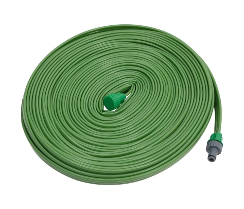 Manguera de riego 3 tubos PVC verde 7,5 m