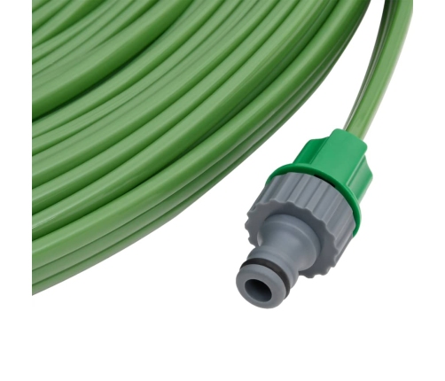 Manguera de riego 3 tubos PVC verde 7,5 m