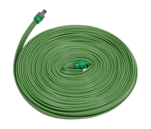 Manguera de riego 3 tubos PVC verde 15 m