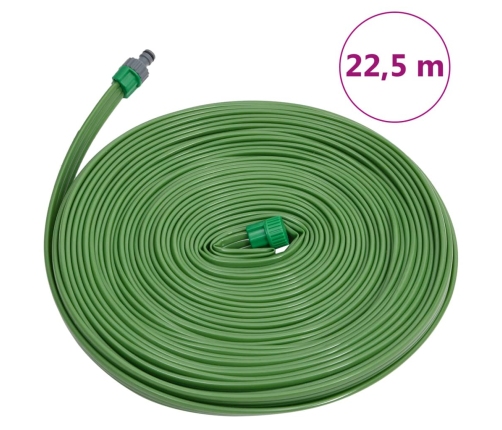 Manguera de riego 3 tubos PVC verde 22,5 m