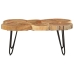 Mesa de centro 6 troncos madera maciza acacia 36 cm