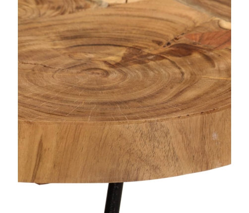 Mesa de centro 6 troncos madera maciza acacia 36 cm