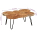 Mesa de centro 6 troncos madera maciza acacia 36 cm