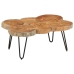 Mesa de centro 6 troncos madera maciza acacia 36 cm