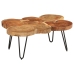 Mesa de centro 6 troncos madera maciza acacia 36 cm