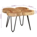 Mesa de centro 4 troncos madera maciza acacia 36 cm