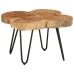 Mesa de centro 4 troncos madera maciza acacia 36 cm