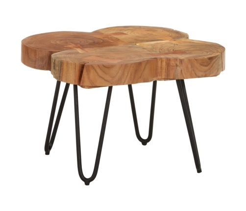 Mesa de centro 4 troncos madera maciza acacia 36 cm