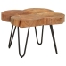 Mesa de centro 4 troncos madera maciza acacia 36 cm