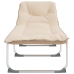 Tumbona plegable tela beige