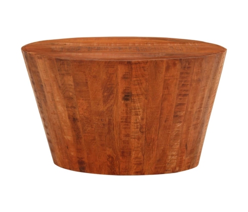 Mesa de centro de madera maciza de mango rugosa Ø 52x30 cm