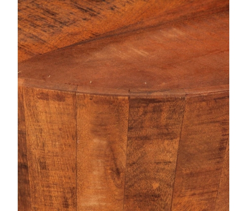 Mesa de centro de madera maciza de mango rugosa Ø 52x30 cm