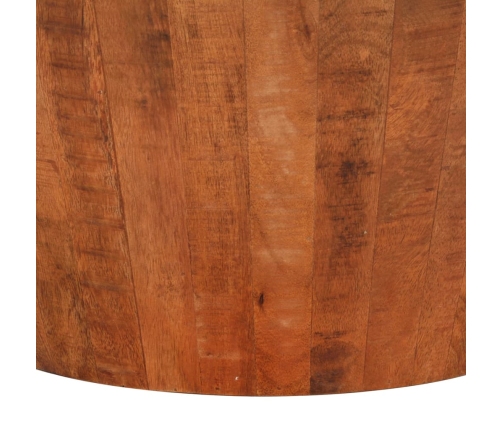 Mesa de centro de madera maciza de mango rugosa Ø 52x30 cm