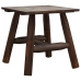 Juego de muebles de jardín 3 piezas madera maciza de abeto