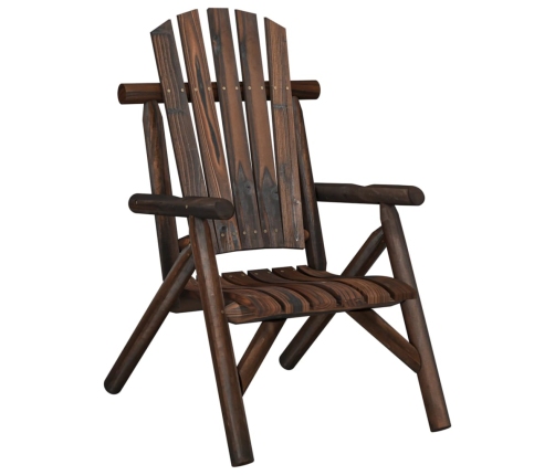 Juego de muebles de jardín 5 piezas madera maciza de abeto