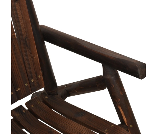 Juego de muebles de jardín 5 piezas madera maciza de abeto