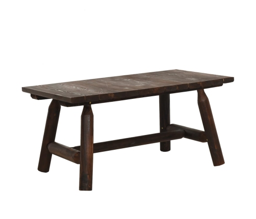 Juego de muebles de jardín 5 piezas madera maciza de abeto