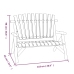 Juego de muebles de jardín 5 piezas madera maciza de abeto