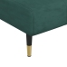 Sofá cama en forma de L terciopelo verde oscuro 275x140x70 cm