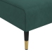 Sofá cama en forma de L terciopelo verde oscuro 271x140x70 cm