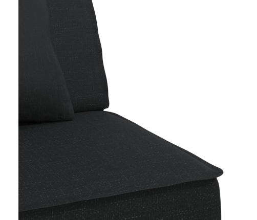 vidaXL Sofá cama en forma de L tela negro 255x140x70 cm