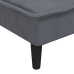 vidaXL Sofá cama en forma de L terciopelo gris oscuro 255x140x70 cm