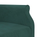 vidaXL Sofá cama en forma de L terciopelo verde oscuro 271x140x70 cm