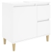 Set de muebles de baño 3 piezas madera contrachapada blanco