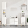 Set de muebles baño 3 pzas madera contrachapada blanco brillo