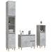 Set de muebles baño 3 pzas madera contrachapada gris hormigón