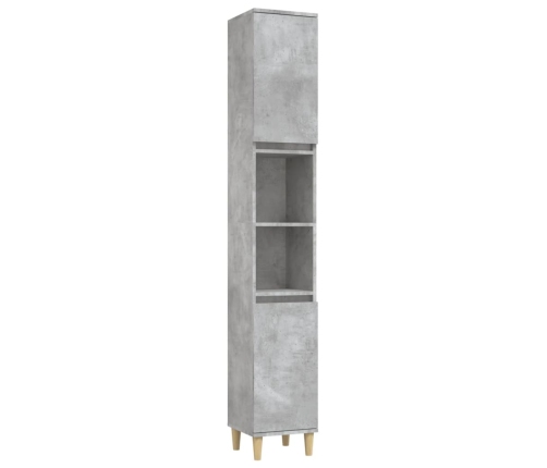 Set de muebles baño 3 pzas madera contrachapada gris hormigón