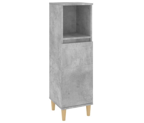 Set de muebles baño 3 pzas madera contrachapada gris hormigón