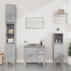 Set de muebles baño 3 pzas madera contrachapada gris hormigón