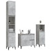 Set de muebles baño 3 pzas madera contrachapada gris hormigón