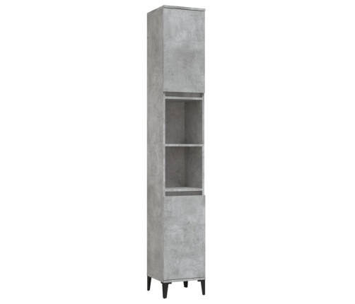 Set de muebles baño 3 pzas madera contrachapada gris hormigón