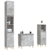 Set muebles de baño 2 piezas madera contrachapada gris hormigón